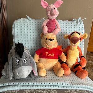 Disney Store Unisex Winnie The Pooh, Piglet, Eyore and Tigger